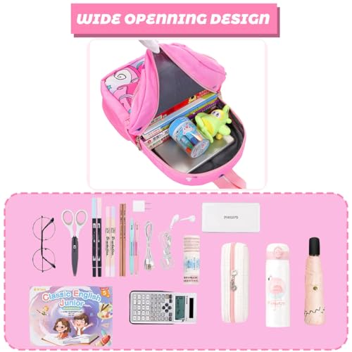 BMXENG Kids Backpack for Girls Unicorn Backpack for School Water Repellent Backpacks for Elementary or Kindergarten School Bag School Backpack
