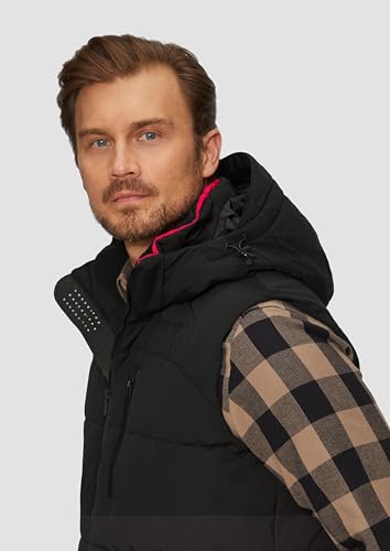 s.Oliver Men 2150478 Puffer vest with removable hood