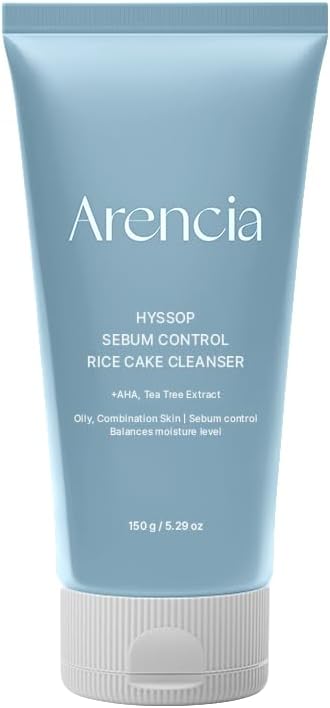 Salicylic Acid, Green Tea + LHA Deep Pore Rice Cake Cleanser Deep Pore Cleansing, Acne Face Wash, Blackhead Remover, 5.07 fl oz - Hyssop