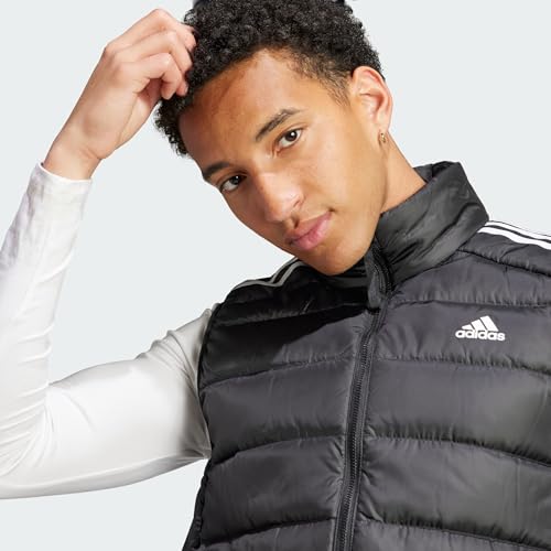 adidas male Adult Essentials 3-stripes Light Down Vest Down Jacket