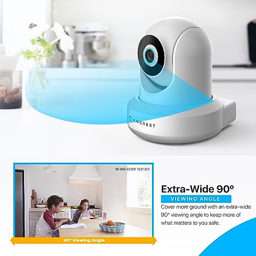 Amcrest 1080P WiFi Security Camera 2MP Indoor Pan/Tilt Wireless IP Camera, IP2M-841W (White)