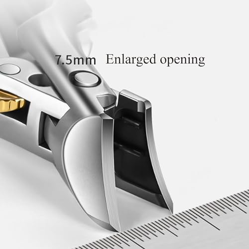 NALACAL Stainless Steel Nail Clipper, Portable Coke-Shaped Nail Clippers, Large Opening Oblique German Professional Toenail Clippers, Professional & Home Use, for Thick Nails, Gift for Men Women