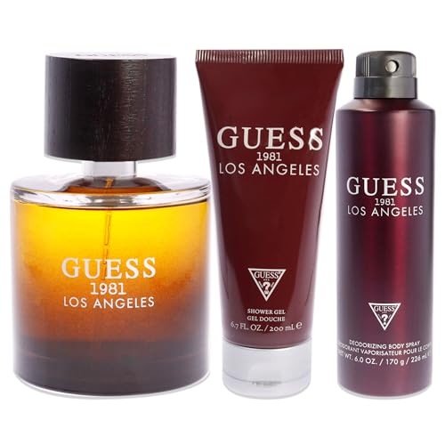 Guess 1981 Los Angeles, Eau de Toilette for Men100ml, + 200ml Shower Gel, +226ml Body Spray Set (2020)
