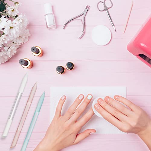 SYOSI 3Pcs Glass Nail Files, Dual-ended Nail File Cuticle Remover Pedicure Tools for Nails and Cuticles Care Nail Tools (Pink, Blue, Transparent)