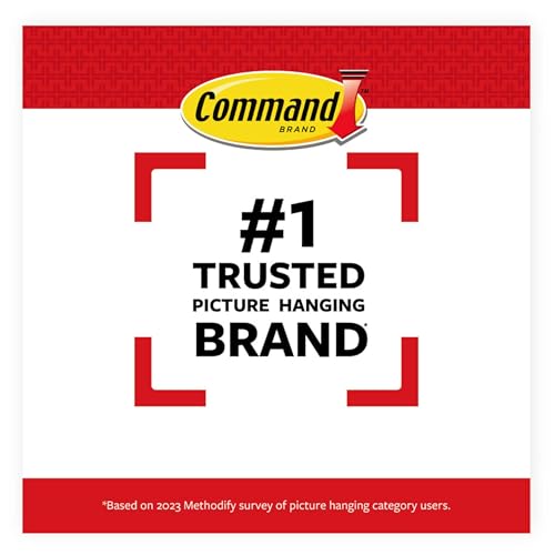 Command Picture Large Hanging Strips White color, 4 pairs/pack | Holds 7.2 kg whole pack | Organize | Decoration | No Tools | Holds Strongly | Damage-Free Hanging