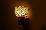 SHREE HANS CREATION | Kapur Dani Electrical Camphor Diffuser. Glass Kapoor Dhani & Essential Oil Diffuser with On Off Switch to Toggle Between Burner & Lamp (Blue Star)