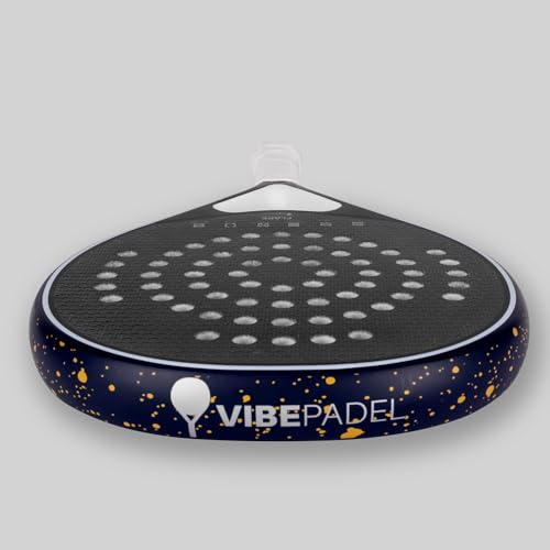 VIBEPADEL Flare Padel Racket Intermediate Beginner for Control, Forgiveness and Versatility | Padel Rackets for Adults with Carbon Frame and VIBE EVA C-CORE | Paddle Tennis Racket