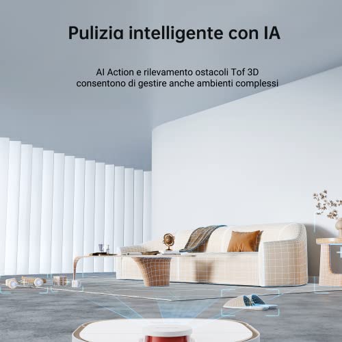 DREAME W10 PRO Self-Cleaning Robot Vacuum | AI Action | 210 Mins Run Time | 4200 PA Suction