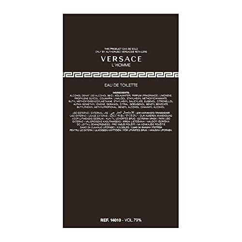 Versace Versace LHomme by Versace for Men - 3.3 oz EDT Spray