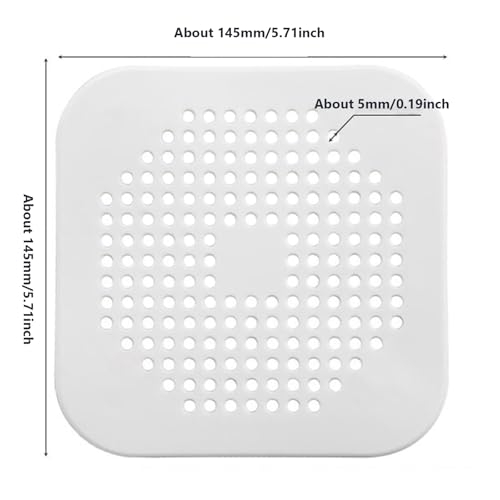 ZUERST 4-Pack Floor Drain Cover. Anti-smell,Hair Catcher, Insect-proof. Shower Drain Stopper for Bathroom, Laundry, Kitchen, Garden.etc