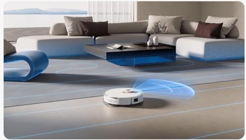 Xiaomi Robot Vacuum S20+ (White) with Auto-Raising Mop & Smart Carpet Detection, 6000Pa Suction, LDS Laser Navigation, 170min Runtime, WiFi/APP control