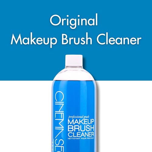 Cinema Secrets Original Makeup Brush Cleaner Solution - Professional Cleanser for Makeup Brushes - Quick-Drying, Rinse-Free Formula - Removes Stubborn Waterproof Make Up - Vanilla (16 fl oz)