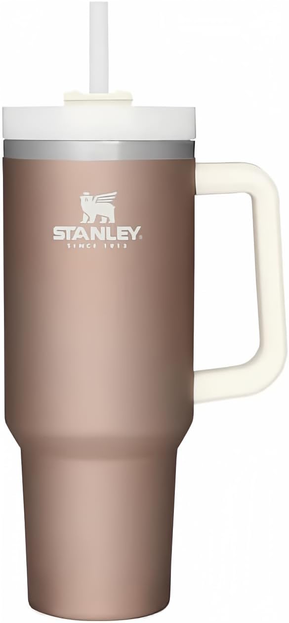 STANLEY Quencher H2.0 FlowState Stainless Steel Vacuum Insulated Tumbler with Lid and Straw for Water, Iced Tea or Coffee (PIne, 40 oz)