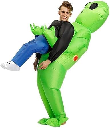 AM ANNA Inflatable Costume with Fan Cosplay Suit for Halloween - Alien