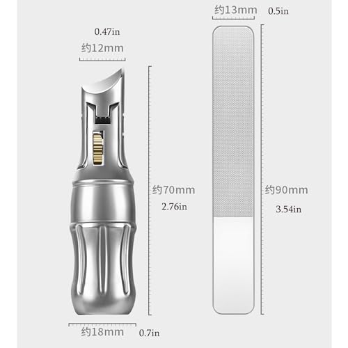 NALACAL Stainless Steel Nail Clipper, Portable Coke-Shaped Nail Clippers, Large Opening Oblique German Professional Toenail Clippers, Professional & Home Use, for Thick Nails, Gift for Men Women