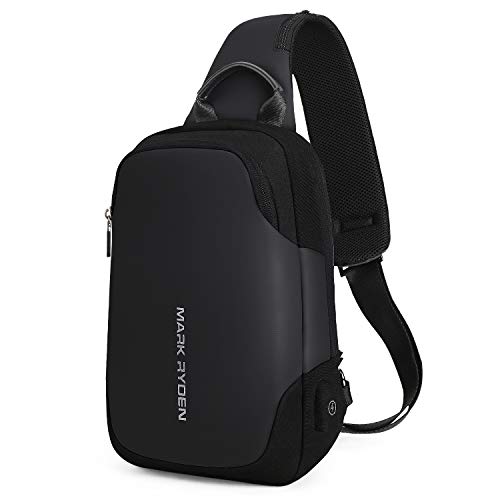 Mark Ryden Anti-theft Sling Chest Bag Handbag for Men,Waterproof Crossbody Travel Shoulder Bag Fit for 11" ipad pro â€¦ (black)