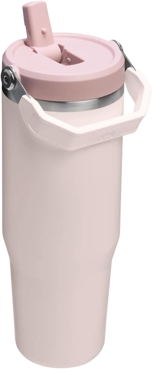Ice Flow GO 890ml/30oz Flip Straw Wtr Btl Rose Quartz