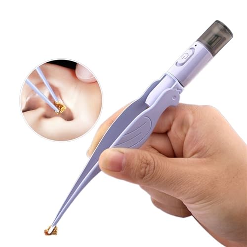 SEMOOR Tweezers Ear Tweezer Ear Wax Removal Tool with LED Light Magnifying Glass Ear Pick Cleaner Earwax Tweezers for Ear Wax Remover Ear Care