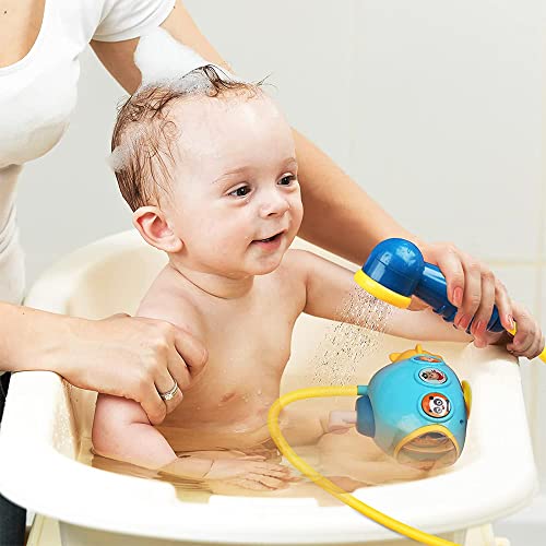 Mumoo Bear Baby Bath Toys, Light Up Bath Toys with LED Light, Sprinkler Bathtub Toys for Toddlers Infant Kids Boys Girls, Octopus Spray Swimming, Bathtub Shower Pool Bathroom Toy for Baby