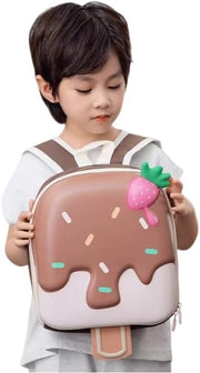 Kids Backpack, Toddler School Bag, Small Kids Daypack, Baby Preschool Bag, Cute Cartoon Travel Bag for Baby Boys and Girls, Perfect for Kindergarten, Travel, School - Brown