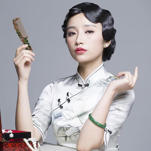 Antique Handheld Mirror and Hair Brush Set, Elegant Travel Makeup Tools for Women and Girls, Vintage Beauty Accessories