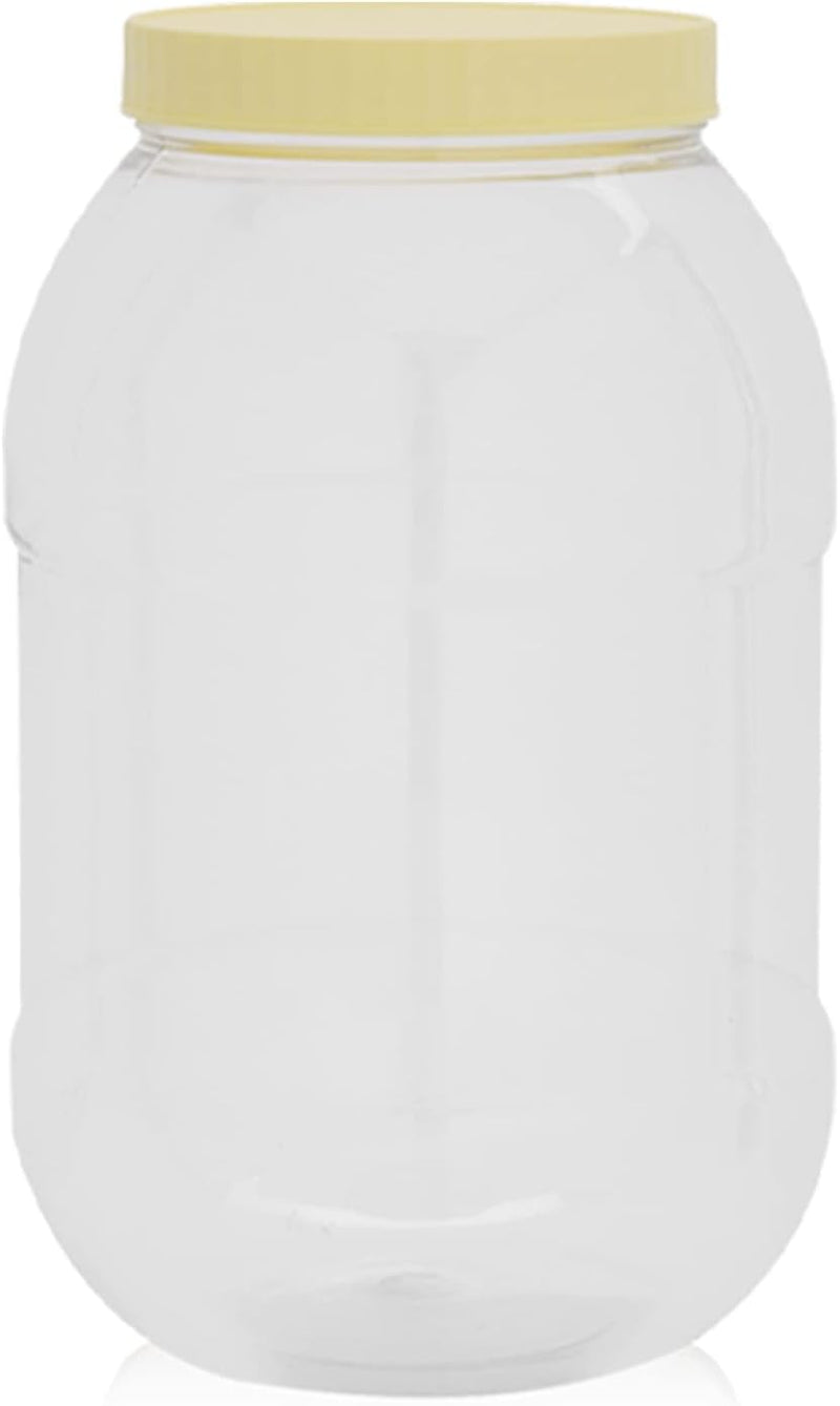 RoyalFord 3.0LTR Round Pet Jar With Cap, clear - clear 3 L