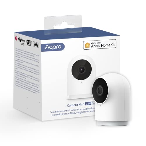 Aqara Security Camera Hub Indoor G2H Pro, 1080p HD Camera, Compatible with Apple HomeKit, Alexa, Google Assistant, Works with IFTTT - White