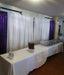 LQIAO 2 Panels Light Gold Sequin Backdrop Glitter Fabric for Wedding Birthday Parties Shimmer Wall-2x8ft