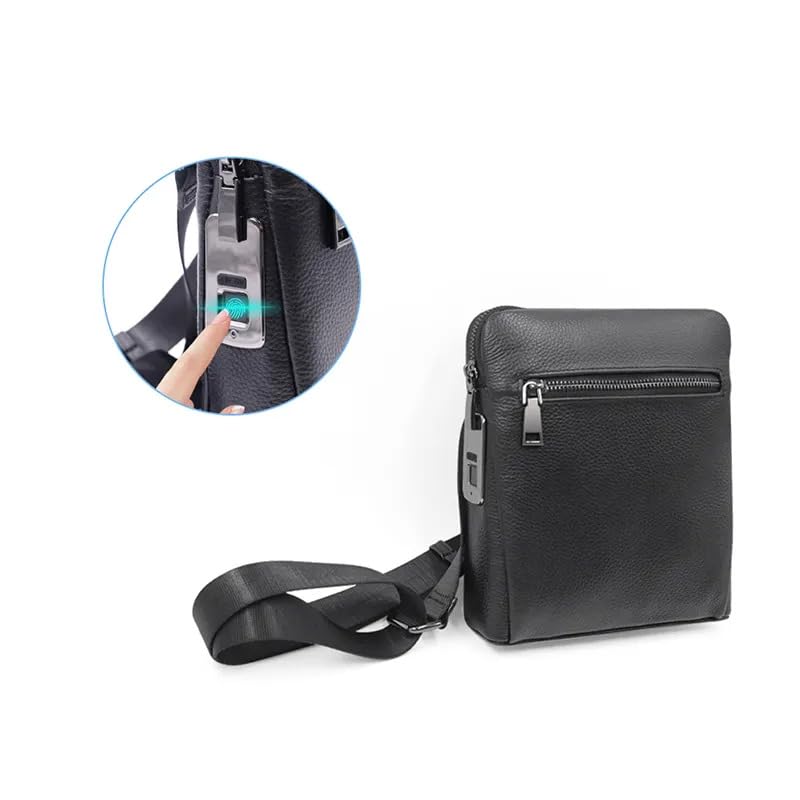 Men Handbag with Fingerprint Lock | 0.5s Fingerprint Unlock Anti-Theft Assurance