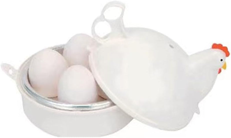 Microwave Egg Steamer Egg Cooker Boiler,Microwave Oven Cooker Egg Detaches The Shell Steamer Kitchen White