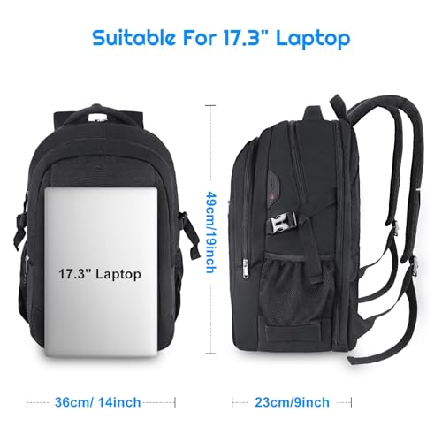Besttravel Handgepäck Rucksack 40x20x25 für Ryanair, Reiserucksack mit 45L Kapazität, USB-Ladeanschluss, ideal für Laptops 15,6 Zoll, Perfekt für Reisen und Wochenendausflüge