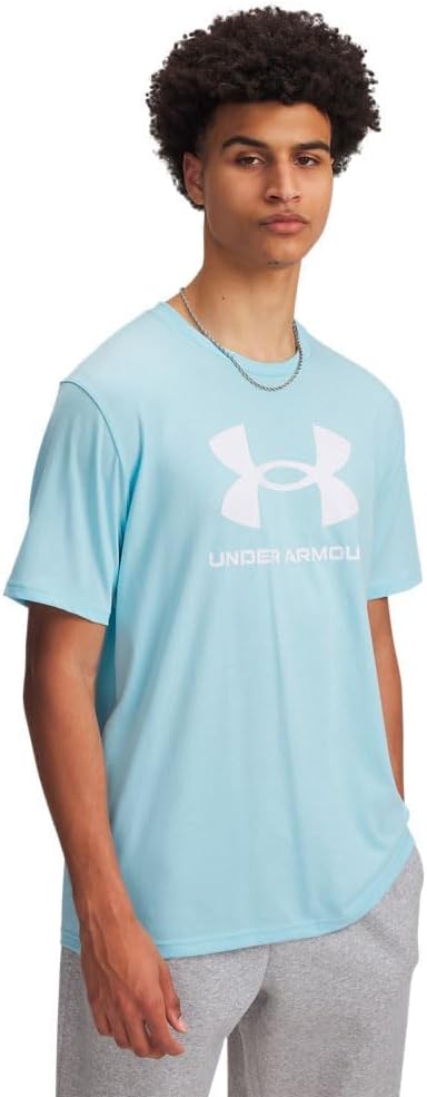 Mens Men's UA Logo Short Sleeve UA SPORTSTYLE LOGO UPDATE SS - Stream / / White