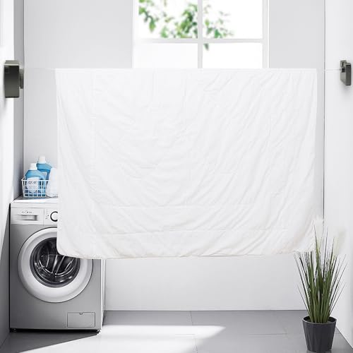 Evaliana Retractable Clothesline Indoor Wall Mounted – Heavy Duty Clothes Line with Stainless Steel Wire for Bathroom & Balcony, Space-Saving Laundry Drying Rope (Dark Grey)