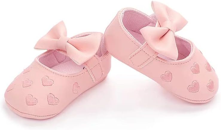 JZLIFE First Walking Shoes,Anti-slip,Comfortable and Breathable Baby Shoes with Hair Band,Baby Gift for Newborn Baby