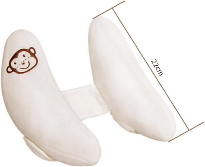 SKEIDO Soft Baby Toy Toddler Headrest Pillow Baby Head Protection Children Car Safety Seat Neck Support Pillow Stroller Accessories -White