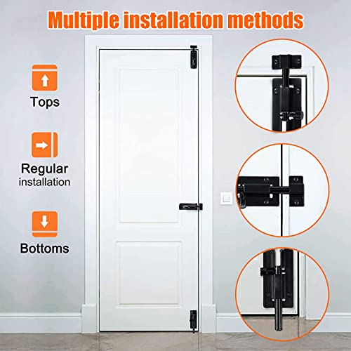 OPULENO Door Sliding Bolt Latch, 3inch Sliding Bolt Latches, 2 Packs Stainless Steel Bolt Locks Hardware with Screw for Window Door Furniture Bedroom Hotel Toilet Bathroom
