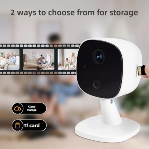Smart mini WiFi Camera Galayou Indoor Home Cameras for Security with Night Vision Pet Camera with Phone App 24/7 SD Card Storage 1080P Indoor Camera Motion Detection, 2-Way Audio, Baby Monitor