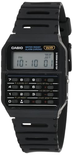 Casio Unisex Watch - CA-53W-1Z grey Dial, Black Band