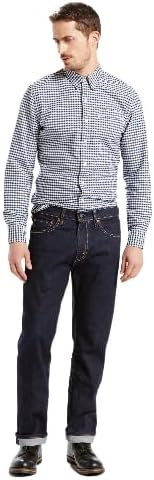 Mens 505 Regular Jeans - Dark Indigo - Flat Finish