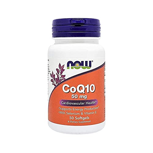 Now Co Q10 50 Mg Vitamin E & Selenium Softgels - 50 Softgels