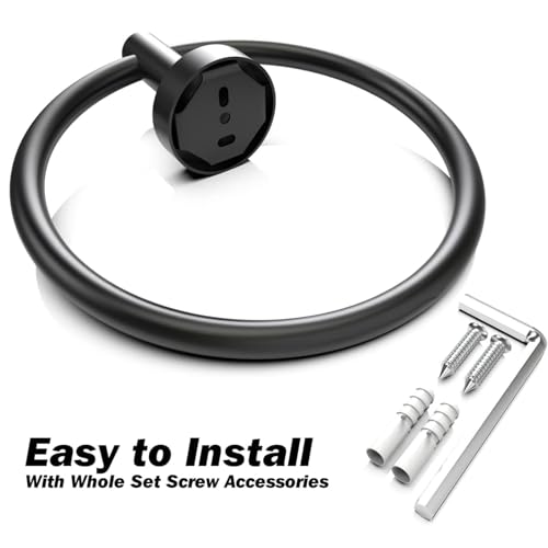 Paporich Bathroom Hardware Set, Bathroom Towel Holder Set, Stainless Steel Bathroom Accessories Set, Bathroom Wall Mounted Fixtures, Strong Adhesion No Trace (Set of 4)