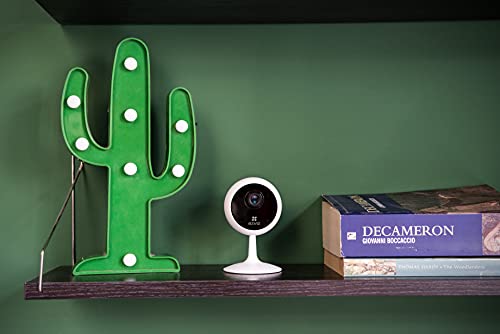 EZVIZ C1C-B WiFi Security Camera, Indoor Camera, 1080p Home Monitor Camera with 12m Night Vision, Version E0-1E2WF Two Way Talk, Wide Angle Lens, Sounds Alert, Sleep Mode.