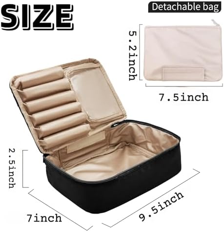 Queboom Travel Makeup Bag Cosmetic Bag Makeup Bag Toiletry bag for women and girls