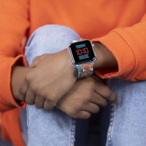 SONIC THE HEDGEHOG LED Strap Watch , SNC4322M