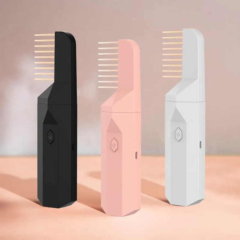 YU WELL Upgraded 2 in 1 Electric Comb Bakhoor Incense Burner Arabic Aroma Diffuser Mini USB Rechargeable for Personal Hair care Home Office & Car (PINK)