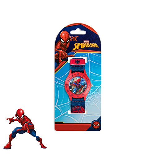 Spider-Man Children's Analogue Quartz Watch with Textile wrist Strap SPD3495