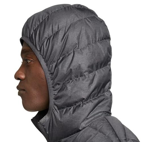 Eddie Bauer Men's CirrusLiite Down Hooded Jacket, Dk Smoke Htr, Large, Tall
