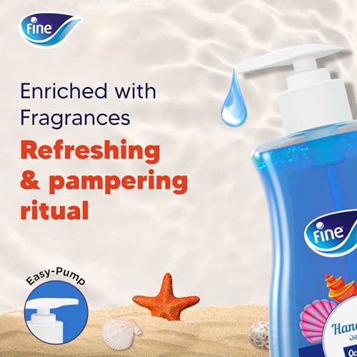 Fine Hand Wash 2 Bottles 450ml, Ocean Breeze Scent Hand Wash