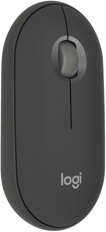 Logitech Pebble 2 Combo, Wireless Keyboard and Mouse, Quiet and Portable, Customisable, Logi Bolt, Bluetooth, Easy-Switch for Windows, macOS, iPadOS, Chrome, ARA Layout - Graphite - Pebble 2 Gray
