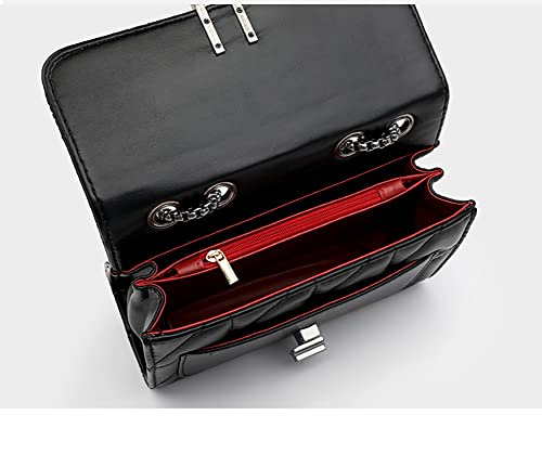 LCHYG Crossbody Bags for Women Black PU Leather Shoulder Bag, Cellphone Bags Wallet Purse and Handbags Card Holder for Women